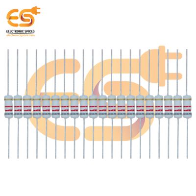 8.2K Ohm (Ω) 1 Watt ±5% Tolerance 8.2K MR Ω ohm MF Through Hole Resistors Axial Lead Pack of 1000